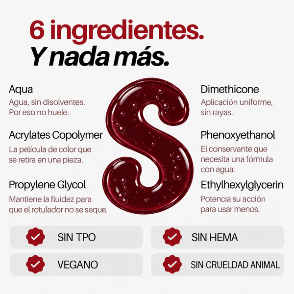 Rotulador de uñas Bordeaux
